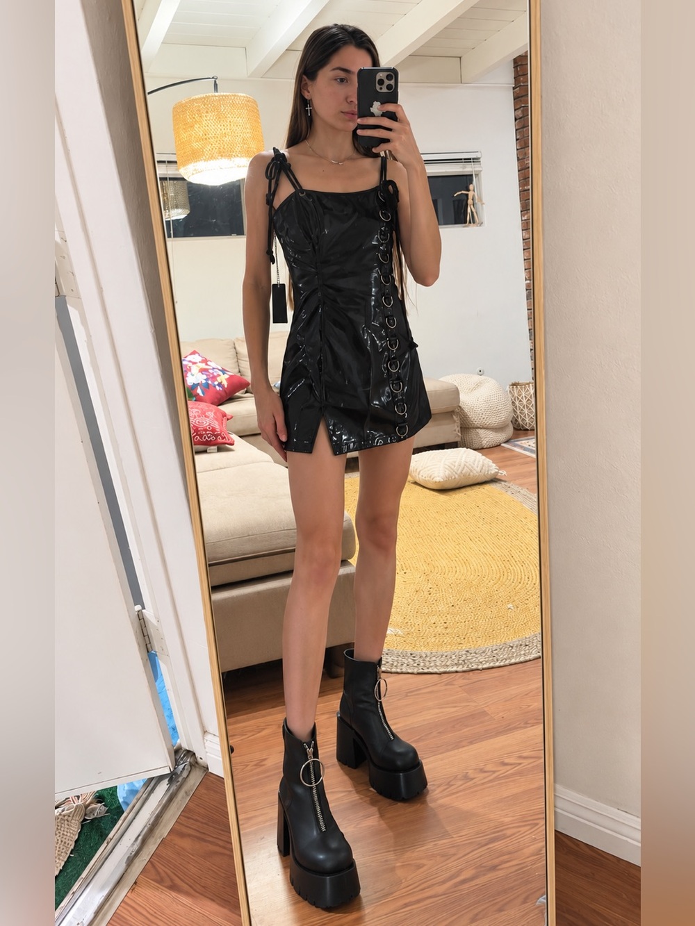Dolls Kill AMBIENT O-RING MINI DRESS

DARKER WAVS